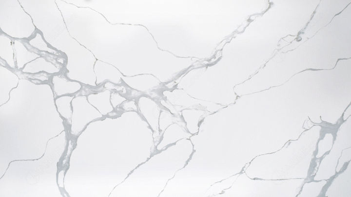 Quartz White Marble — natural stone slab for custom countertops and tables