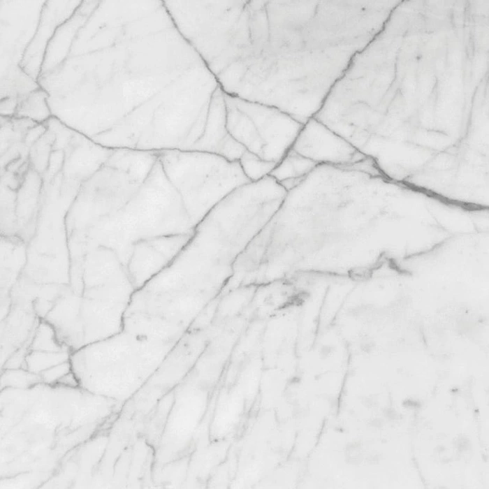 Carrara White Marble — natural stone slab for custom countertops and tables
