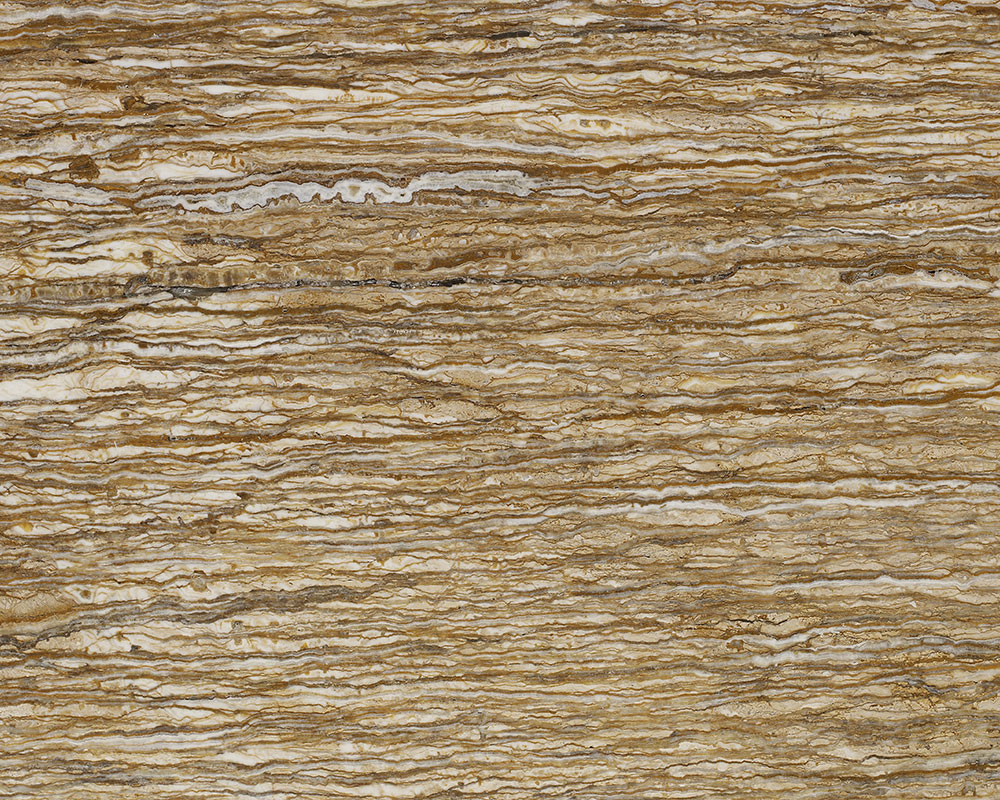 Travertine Walnut — natural stone slab for custom countertops and tables